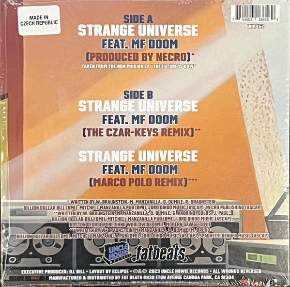 Non Phixion Feat. MF Doom : Strange Universe (7", Single)