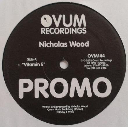 Nicholas Wood : Vitamin E (12", Promo)