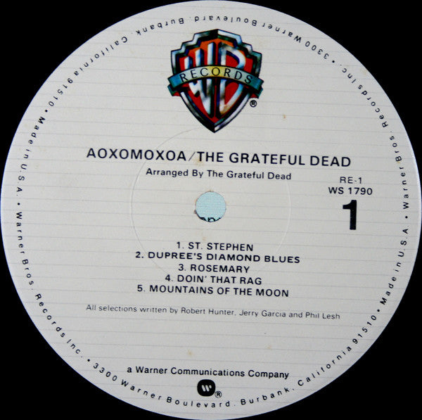 The Grateful Dead : Aoxomoxoa (LP, Album, RE)