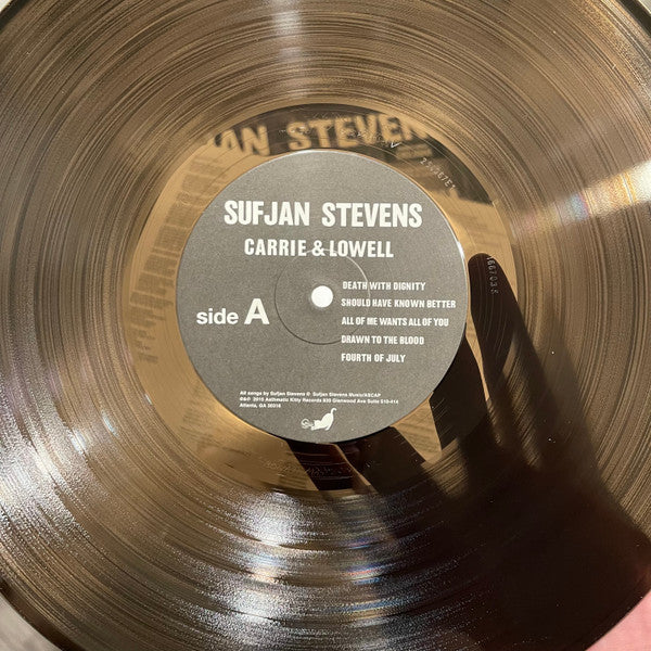 Sufjan Stevens : Carrie & Lowell (LP, Album, Ltd, RE, Bla)