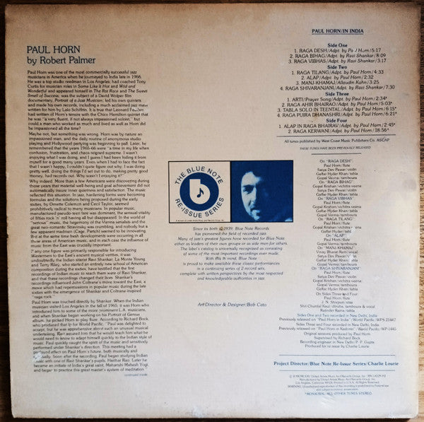 Paul Horn : In India (LP, RE + LP, Mono, RE + Comp)