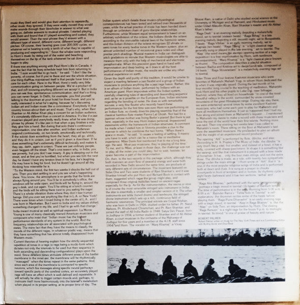 Paul Horn : In India (LP, RE + LP, Mono, RE + Comp)