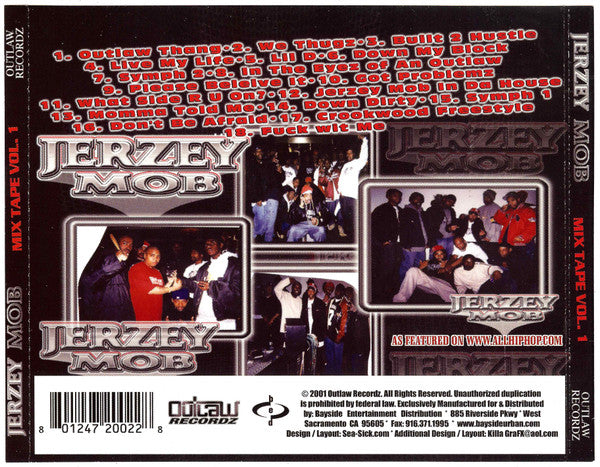Jerzey Mob : Mix Tape Vol. 1 (CD, Mixtape)