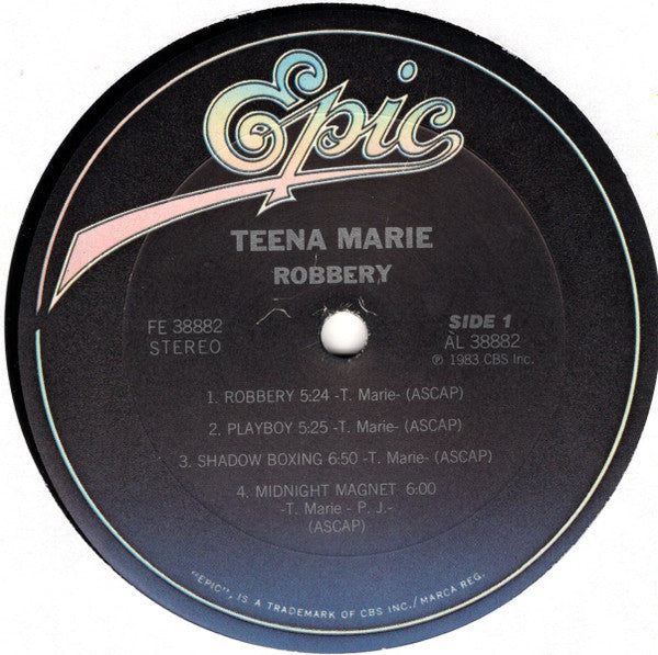 Teena Marie : Robbery (LP, Album, Car)