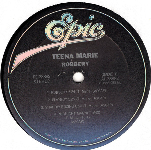 Teena Marie : Robbery (LP, Album, Car)
