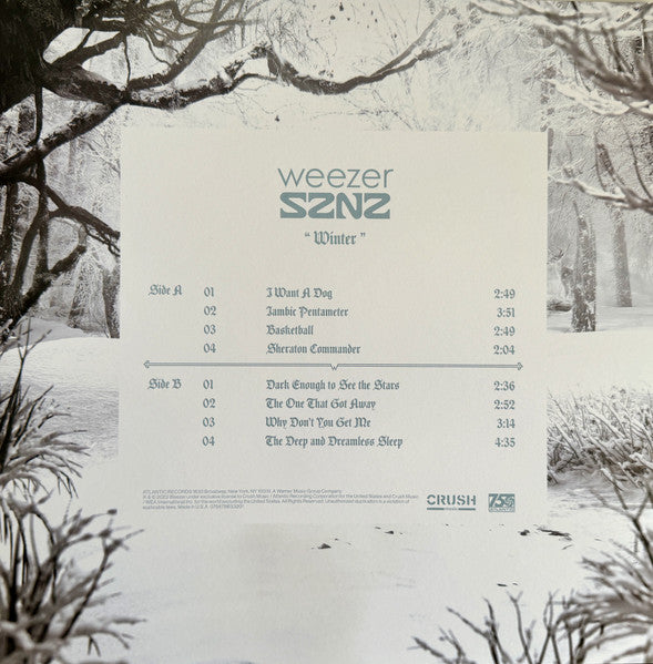 Weezer : SZNZ: Winter (12", EP)