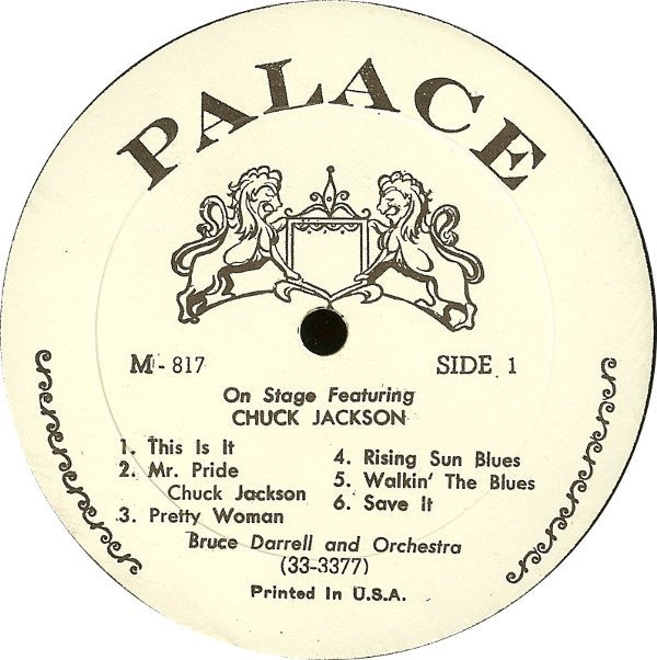 Chuck Jackson / Bruce Darrell And Orchestra : On Stage Featuring Chuck Jackson (LP)