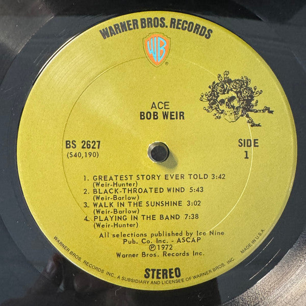 Bob Weir : Ace (LP, Album)