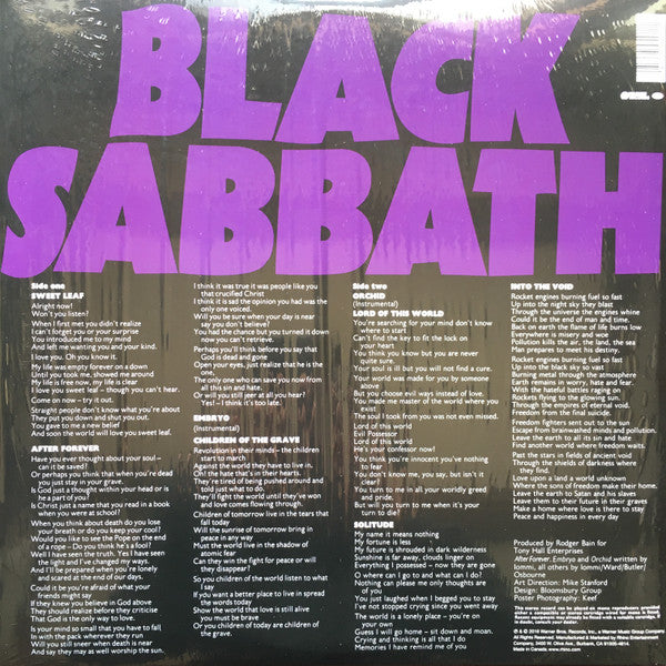 Black Sabbath : Master Of Reality (2xLP, Album, Dlx, RE, RM, 180)
