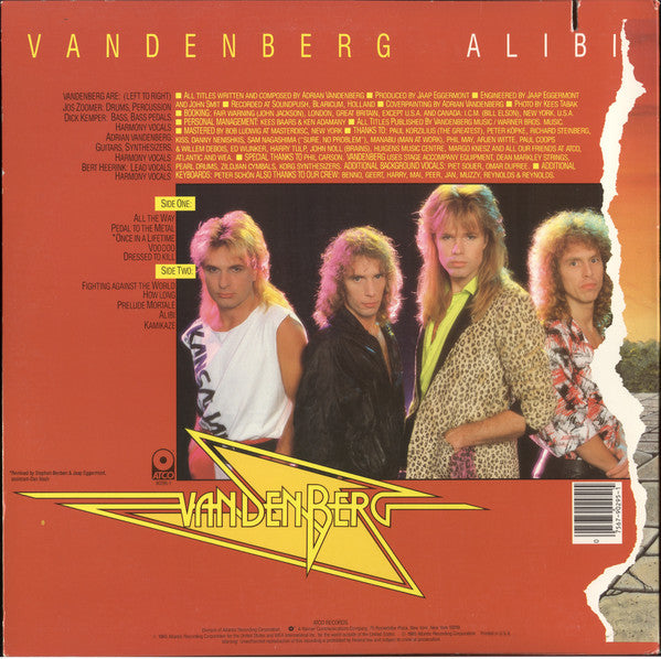 Vandenberg : Alibi (LP, Album, Spe)