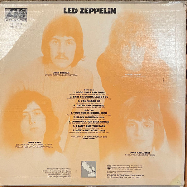 Led Zeppelin : Led Zeppelin (LP, Album, "Di)