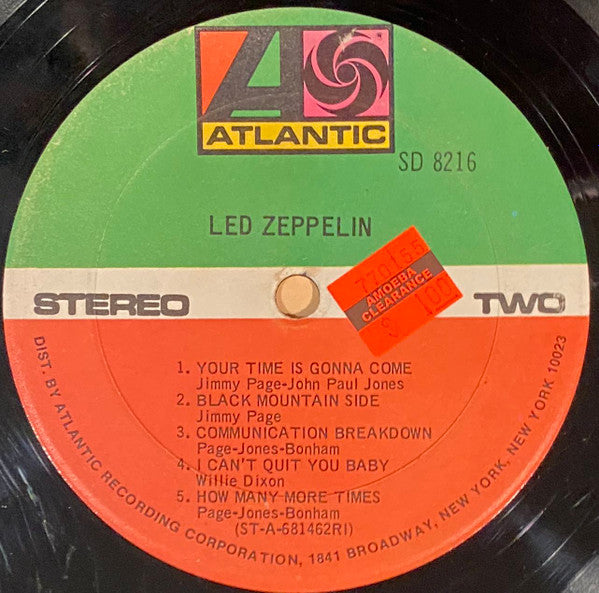 Led Zeppelin : Led Zeppelin (LP, Album, "Di)