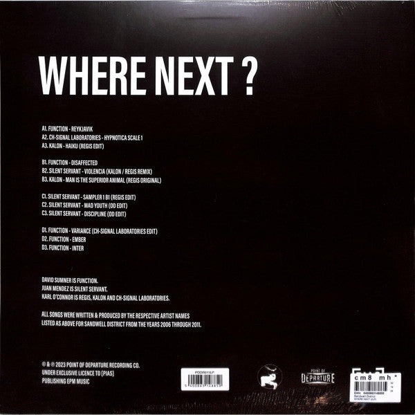 Sandwell District : Where Next? (2x12", Comp)