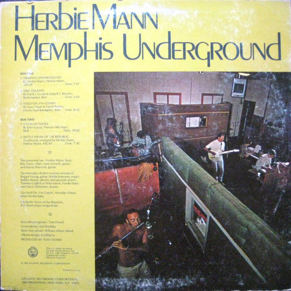 Herbie Mann : Memphis Underground (LP, Album, MO )