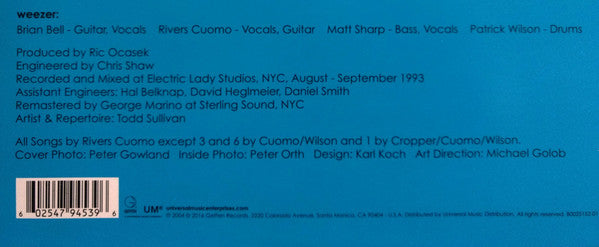Weezer : Weezer (LP, Album, Ltd, RE, Blu)