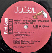 Richard Stoltzman, Richard Goode - Brahms* : The Sonatas For Clarinet And Piano, Op. 120 (LP)