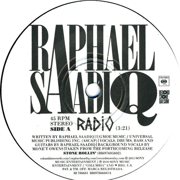 Raphael Saadiq : Radio / Can't Jig Anymore (7", Single)