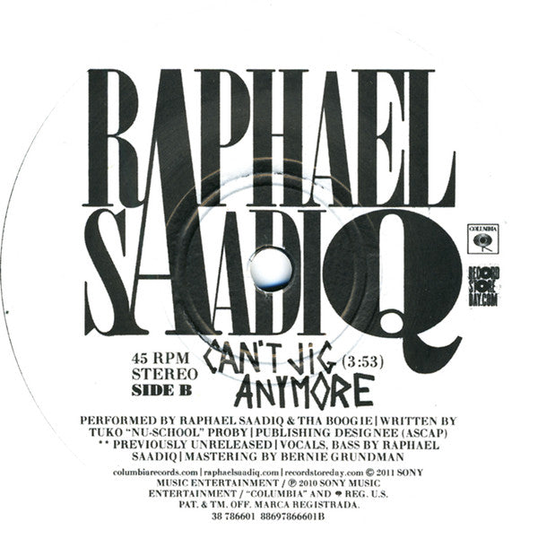 Raphael Saadiq : Radio / Can't Jig Anymore (7", Single)