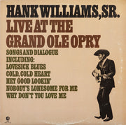 Hank Williams : Live At The Grand Ole Opry (LP, Album)