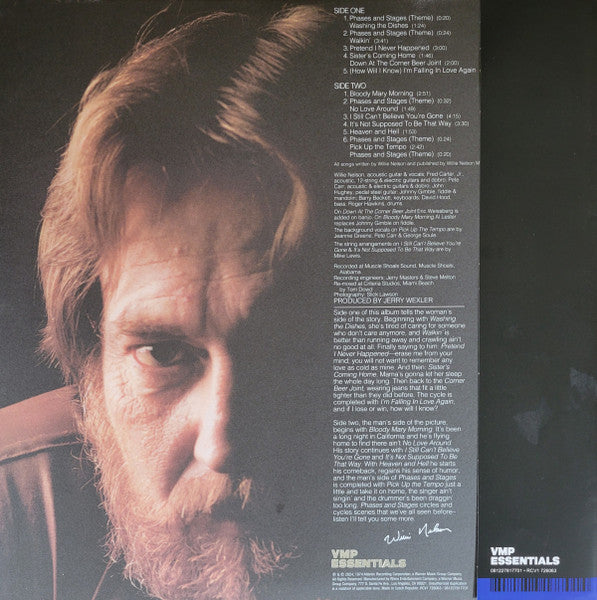Willie Nelson : Phases And Stages (LP, Album, Club, RE, Red)