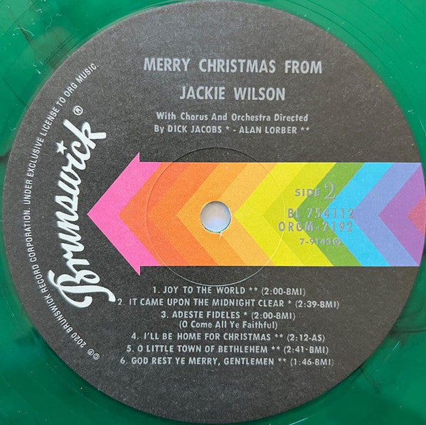 Jackie Wilson : Merry Christmas From Jackie Wilson (LP, Album, RE, RM, Chr)