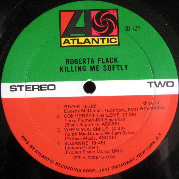 Roberta Flack : Killing Me Softly (LP, Album, MO )