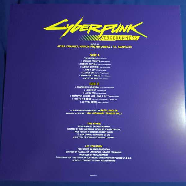 Akira Yamaoka, Marcin Przybyłowicz & P.T. Adamczyk : Cyberpunk: Edgerunners (Original Series Soundtrack) (LP, Album, Comp, Yel)
