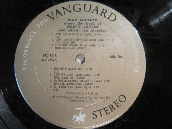 Max Morath : Max Morath Plays The Best Of Scott Joplin And Other Rag Classics (2xLP, Album)