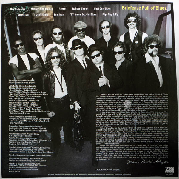 The Blues Brothers : Briefcase Full Of Blues (LP, Album, RI )