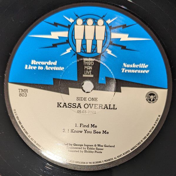 Kassa Overall : Live At Third Man Records (LP, Album)