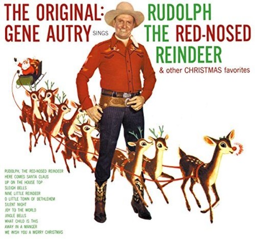 the album cover for Gene Autry - Rudolph The Red-Nosed Reindeer [Colored Vinyl] [Limited Edition] (Red)