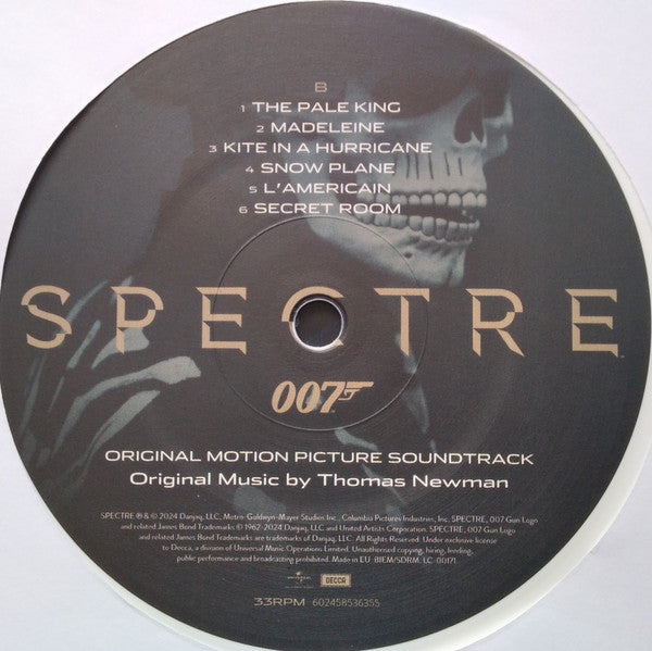 Thomas Newman : Spectre (Original Motion Picture Soundtrack) (2xLP, Album, Ltd, RE, Whi)