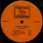 Charlie Parker : Charlie Parker Volume II (LP, Comp, RP, All)