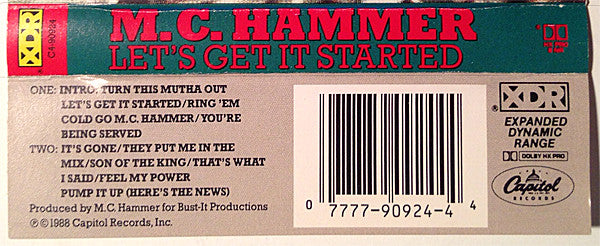 M.C. Hammer* : Let's Get It Started (Cass, Album, Dol)