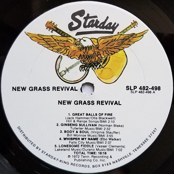 New Grass Revival : New Grass Revival (LP, Album, Whi)