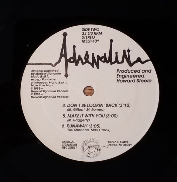 Adrenalin (10) : Don't Be Lookin' Back (LP)