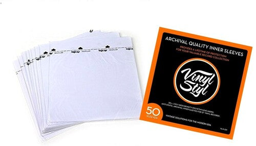 Vinyl Styl® 12 Inch Archival Inner Record Sleeves - HDPE - 50 Count