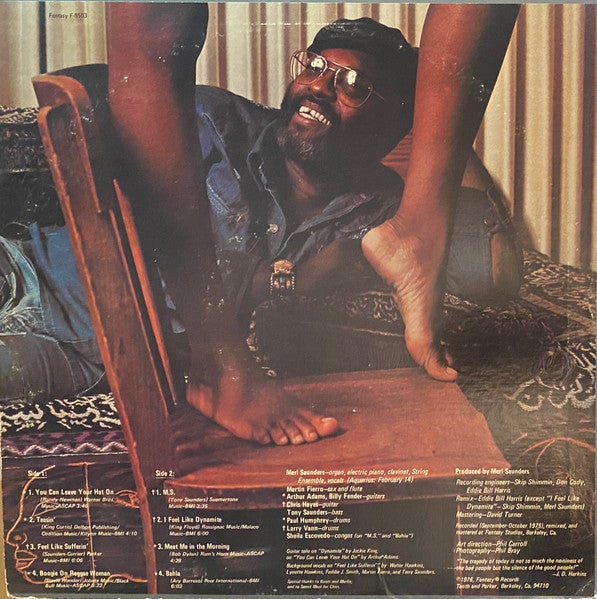 Merl Saunders And Aunt Monk : You Can Leave Your Hat On (LP)