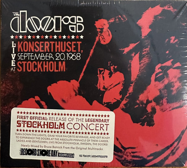 The Doors : Live At Konserthuset, Stockholm September 20, 1968 (2xCD, Album, RSD, Ltd)