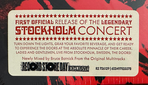 The Doors : Live At Konserthuset, Stockholm September 20, 1968 (2xCD, Album, RSD, Ltd)