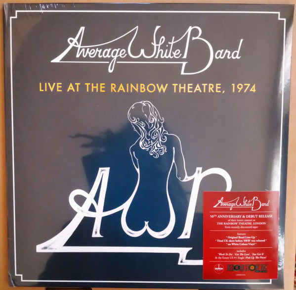 Average White Band : Live At The Rainbow Theatre 1974 (LP, Album, RSD, Mixed, Whi)