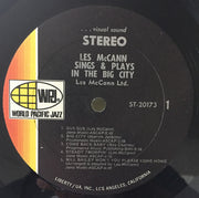 Les McCann Ltd. : New From The Big City Recorded Live In New York City (LP, Album, RE)