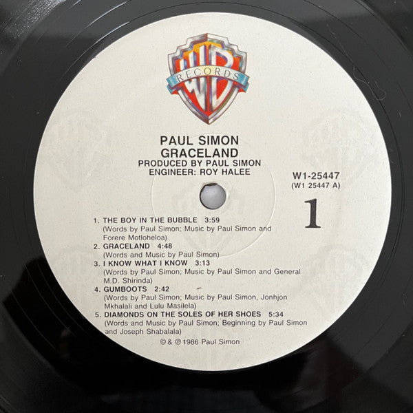 Paul Simon : Graceland (LP, Album, HUB)
