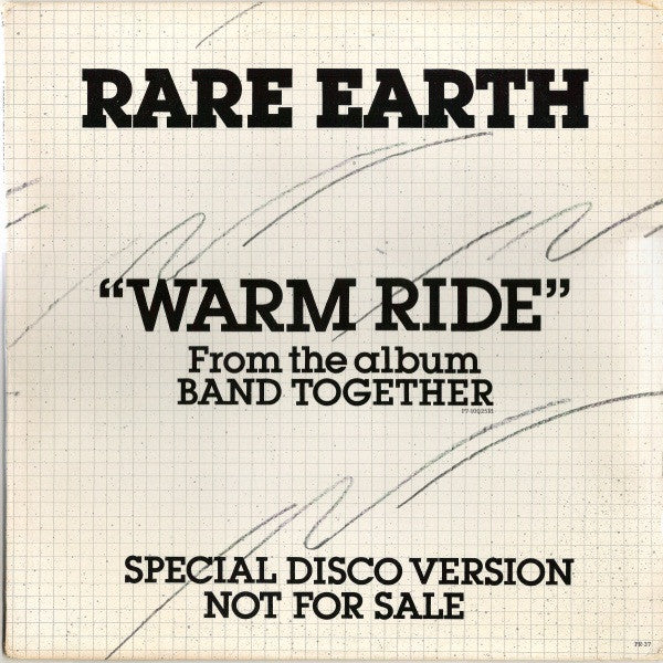 Rare Earth : Warm Ride (12", Promo)