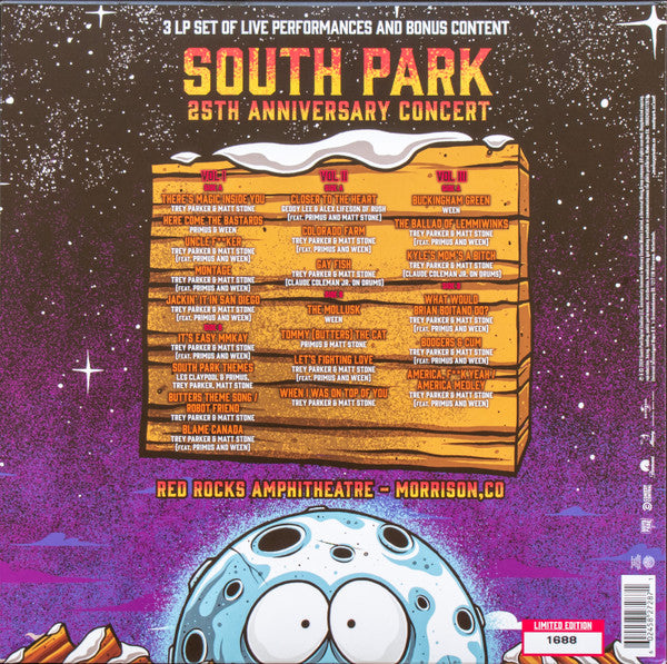 Various : South Park 25th Anniversary Concert (3xLP, RSD, Ltd, Num, Blu)
