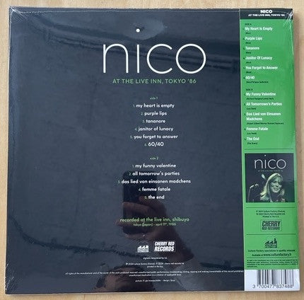 Nico (3) : At The Live Inn, Tokyo '86 (LP, RSD, Cry)