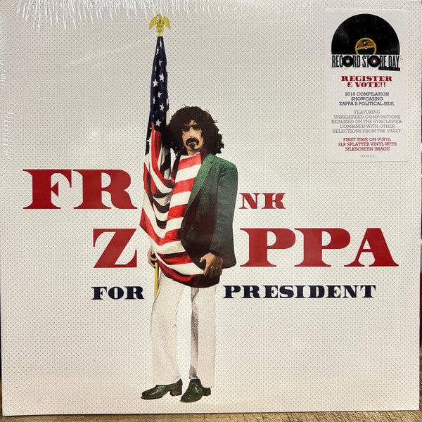 Frank Zappa : Frank Zappa For President (LP, Red + LP, S/Sided, Etch, Red + Album, RSD, Ltd)