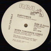 Eurythmics : When Tomorrow Comes (12", Promo)
