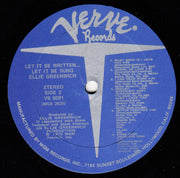 Ellie Greenwich : Let It Be Written, Let It Be Sung (LP, Album)