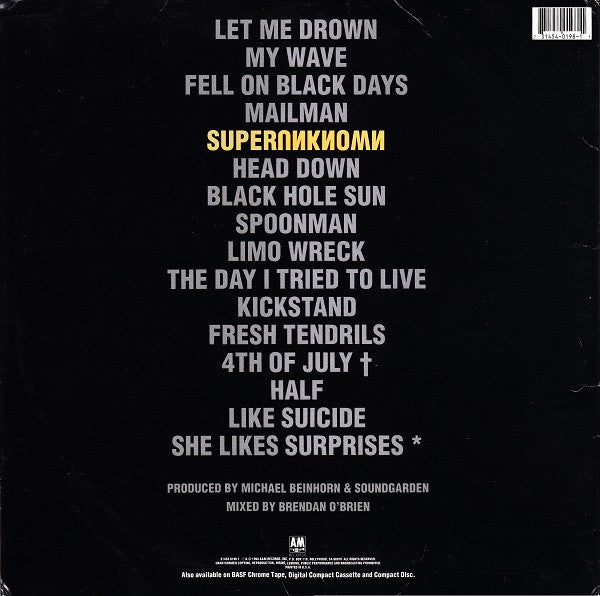 Soundgarden : Superunknown (2xLP, Album, Ltd, Ora)